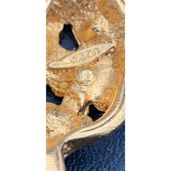 Vintage Avon Gold Tone Rhinestone Lt Green Stones Glow Under UV Turtle Brooch - Picture 7 of 7